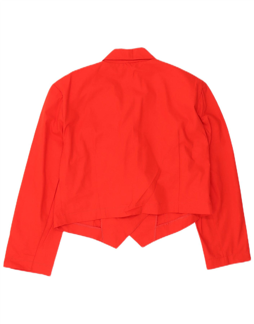 Giacca blazer doppiopetto vintage da donna UK 16 grande rossa