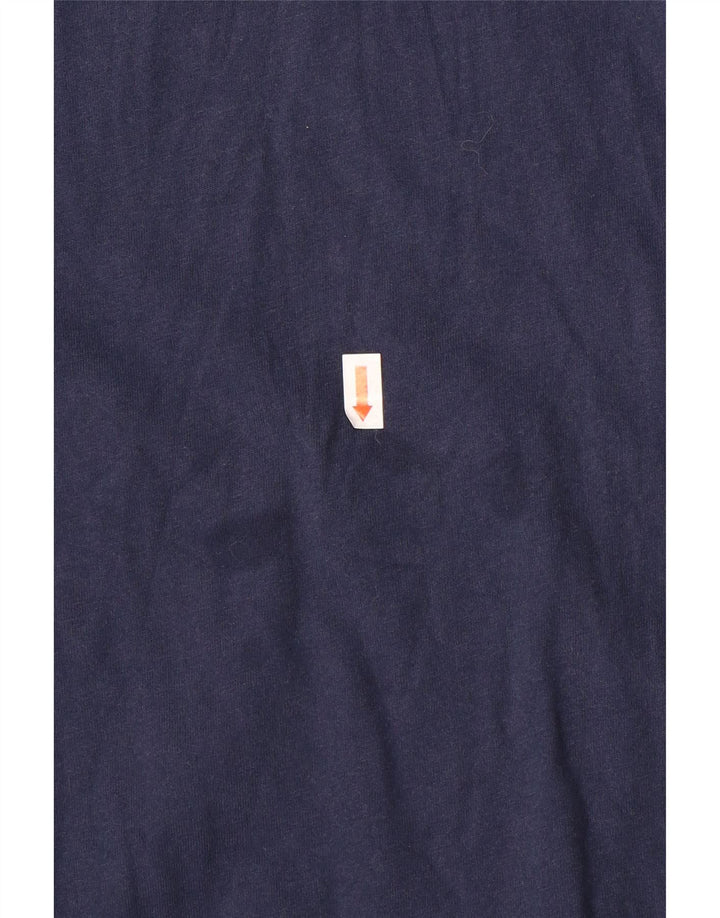 Tommy Hilfiger Uomo Graphic Top Manica Lunga Grande Blu Navy Colourblock