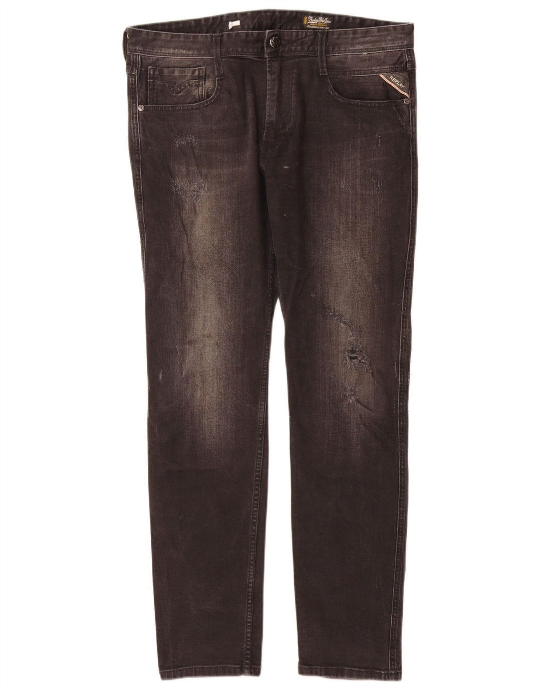 Jeans slim invecchiati Replay da donna W34 L32 neri