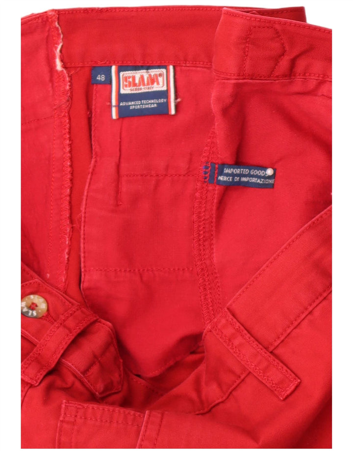 Pantaloni chino dritti da uomo Slam W36 L29 Rossi