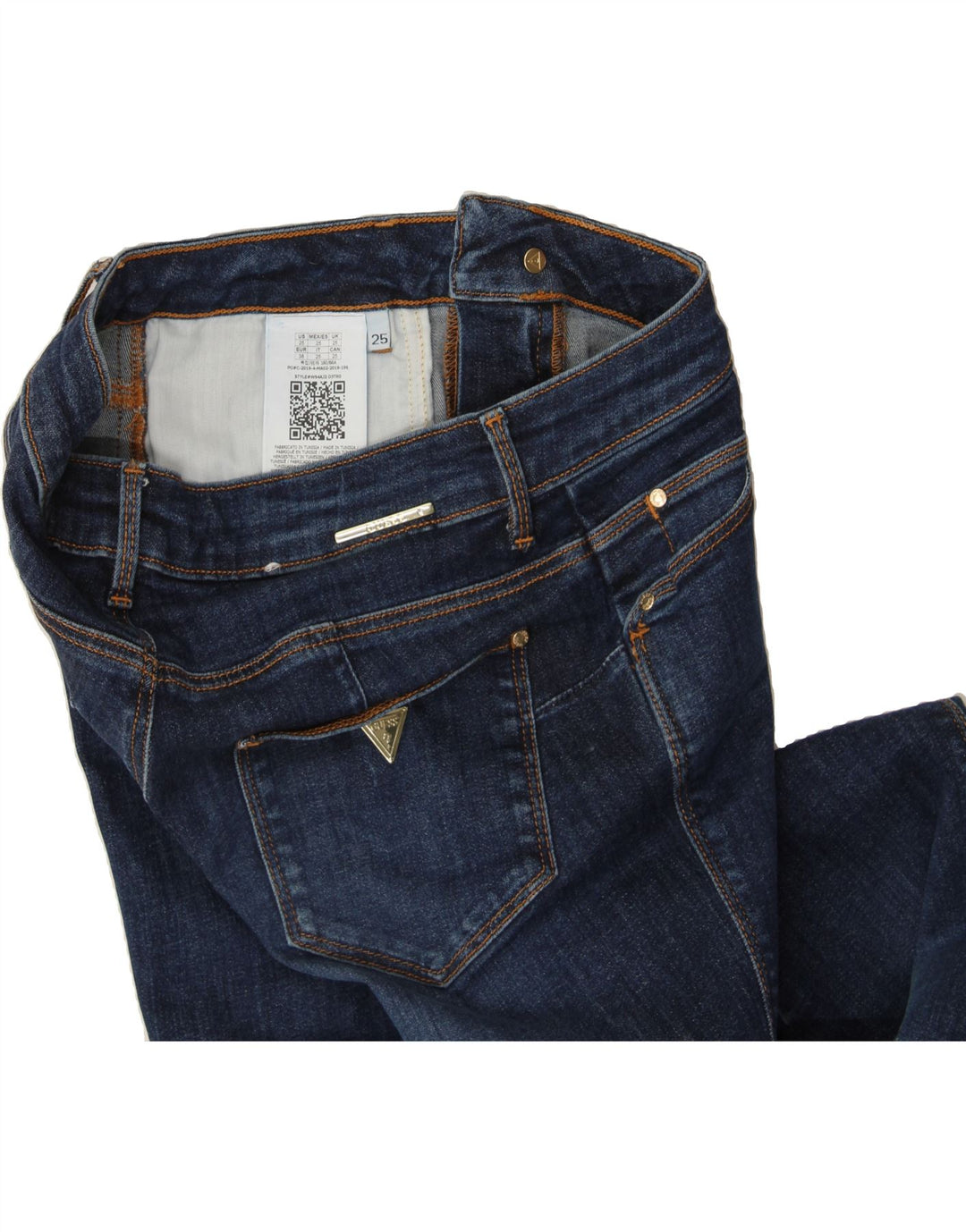 GUESS Womens Skinny Jeans W25 L32 Blue Cotton Vintage Guess and Second-Hand Guess from Messina Hembry 