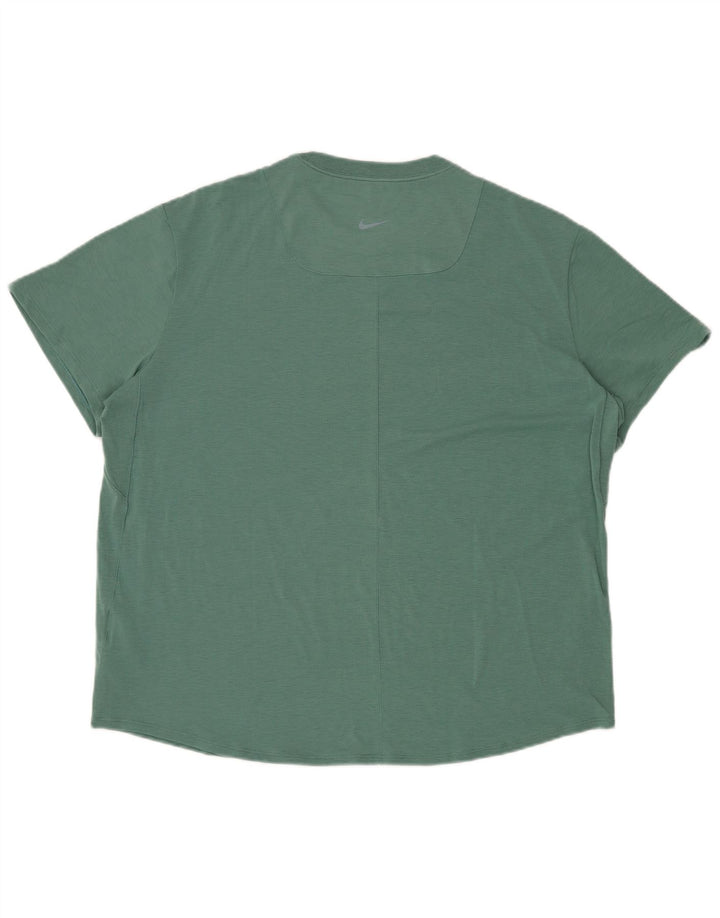 NIKE T-shirt da uomo Dri Fit Top grande verde poliestere