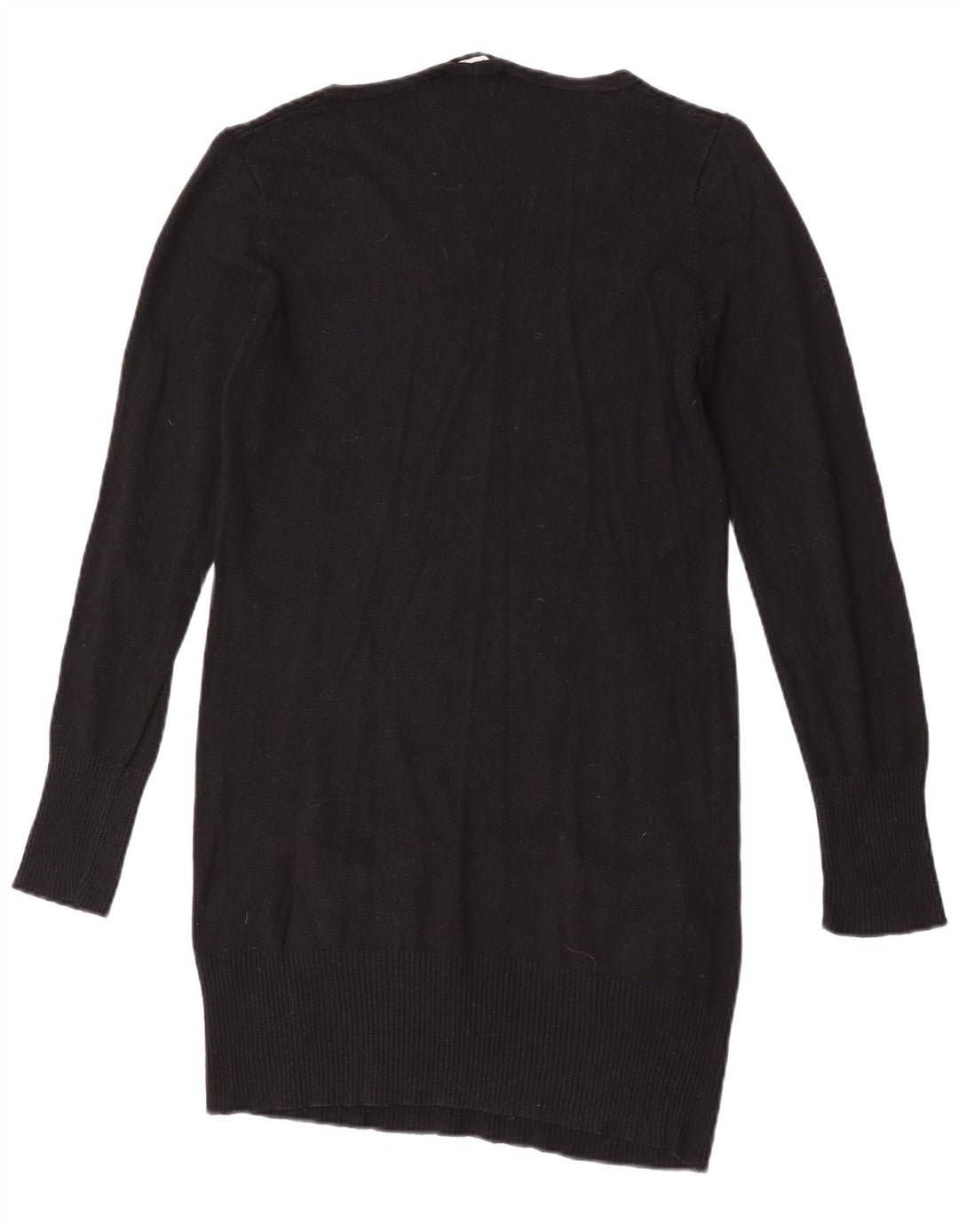 Maglione maglione con scollo a V lungo da donna Marks & Spencer UK 14 medio nero