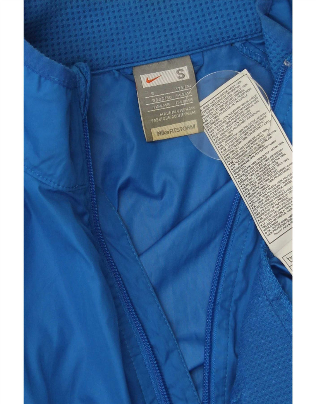 Giacca da tuta da uomo Nike UK 36/38 Small Blu Poliestere