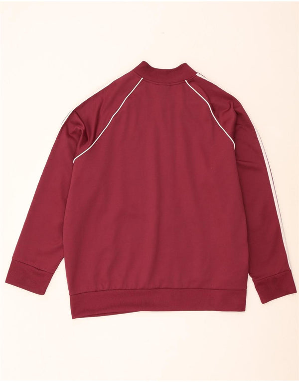 Giacca da tuta da donna Adidas UK 28/30 3XL Cotone bordeaux