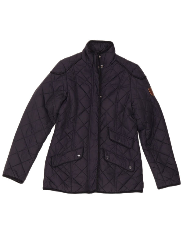 Giacca trapuntata da donna Puffa UK 6 XS blu navy in poliammide