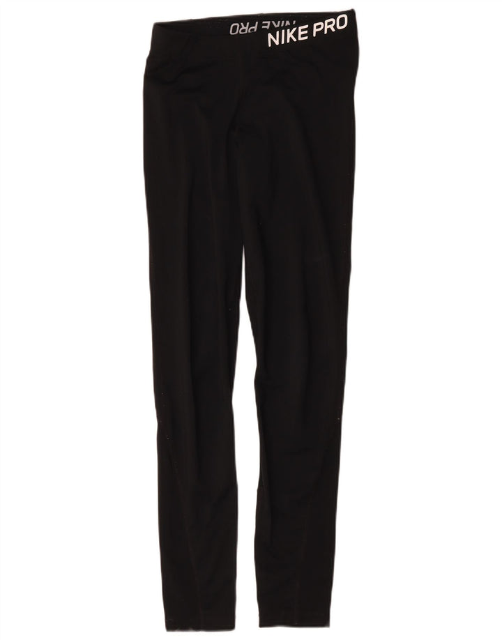 Leggings grafici da donna Nike UK 12 cotone medio nero