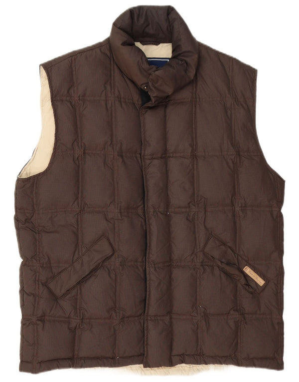 Gilet imbottito da uomo Conte of Florence UK 40 Large Marrone
