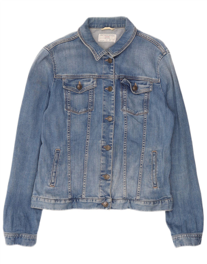 Giacca in denim da donna Fat Face UK 10 piccola in cotone blu