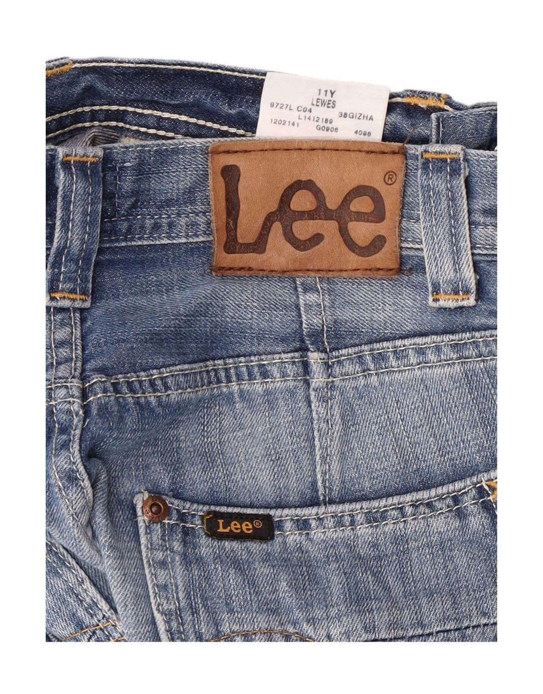 LEE Boys Denim Shorts 10-11 Years W24  Blue Cotton