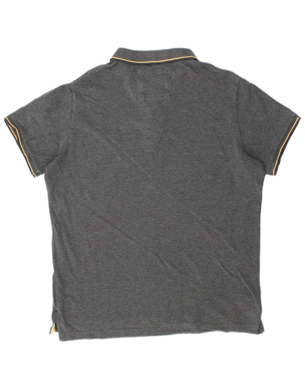 Polo da uomo SUPERDRY 2XL in cotone grigio
