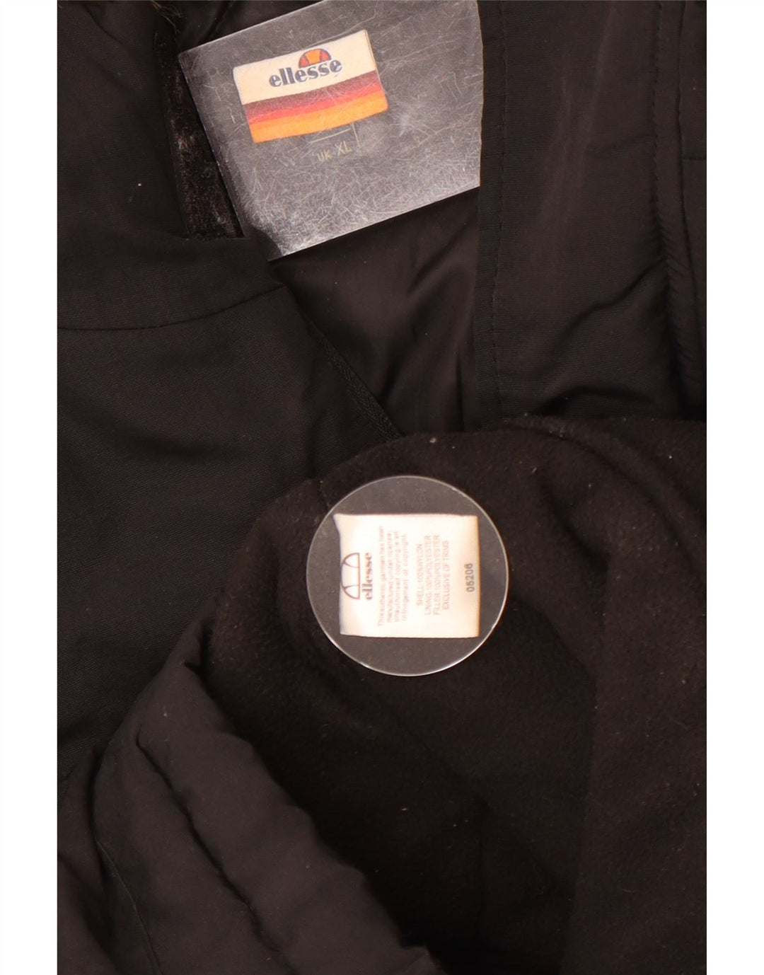 Giacca imbottita con cappuccio da uomo Ellesse UK 42 XL nylon nero