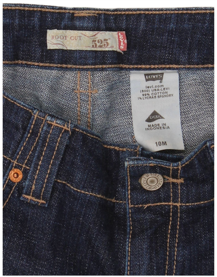 Jeans Levi's 525 Bootcut da donna US 10 medio W32 L32 cotone blu navy
