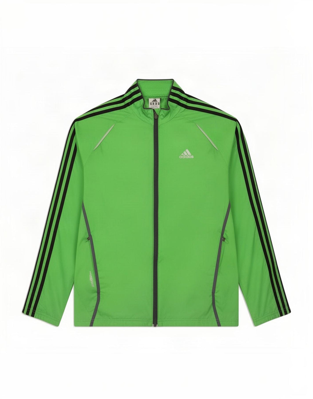 Giacca da ginnastica da uomo Adidas piccola in nylon verde