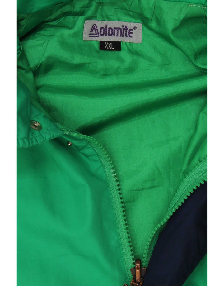Giacca antipioggia con cappuccio da donna Dolomite UK 44 2XL Poliestere color block verde