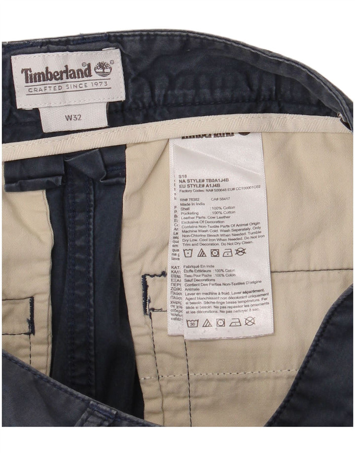 Pantaloncini casual da uomo Timberland W32 medio cotone blu navy