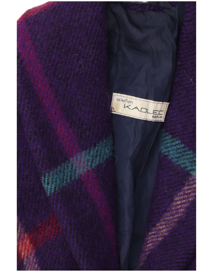 Soprabito da donna Kadlec UK 16 grande quadretto viola