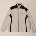 CHAMPION Mens Tracksuit Top Jacket XL Off White Colourblock Polyamide Vintage Champion and Second-Hand Champion from Messina Hembry 