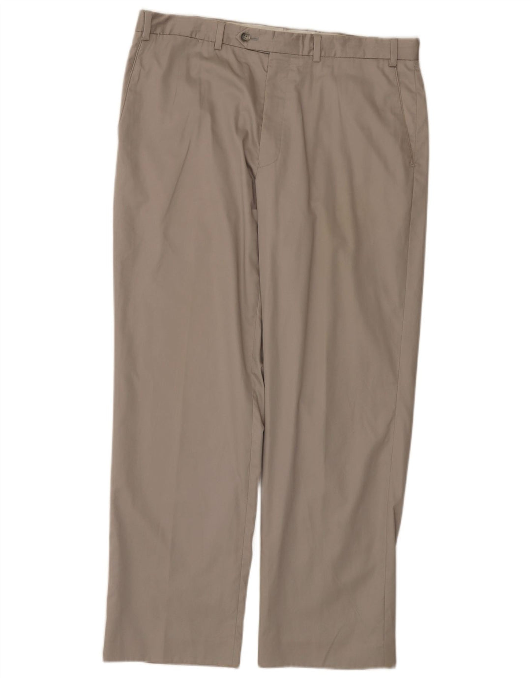 MARKS & SPENCER Pantaloni da abito dritti da uomo W36 L31 Cotone grigio