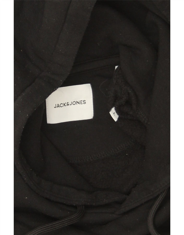 Maglione con cappuccio da uomo Jack & Jones grande poliestere nero