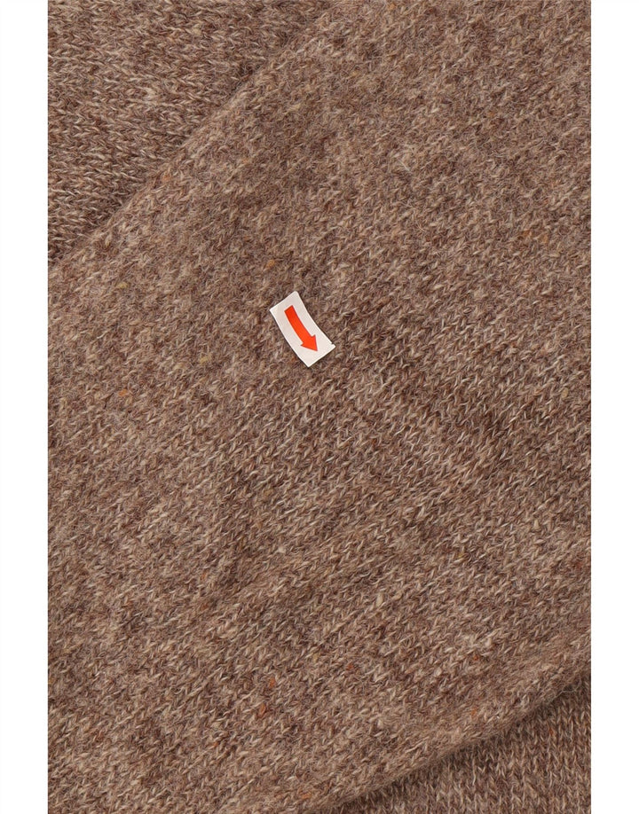 Maglione maglione girocollo da uomo KAPPA 2XL lana screziata marrone