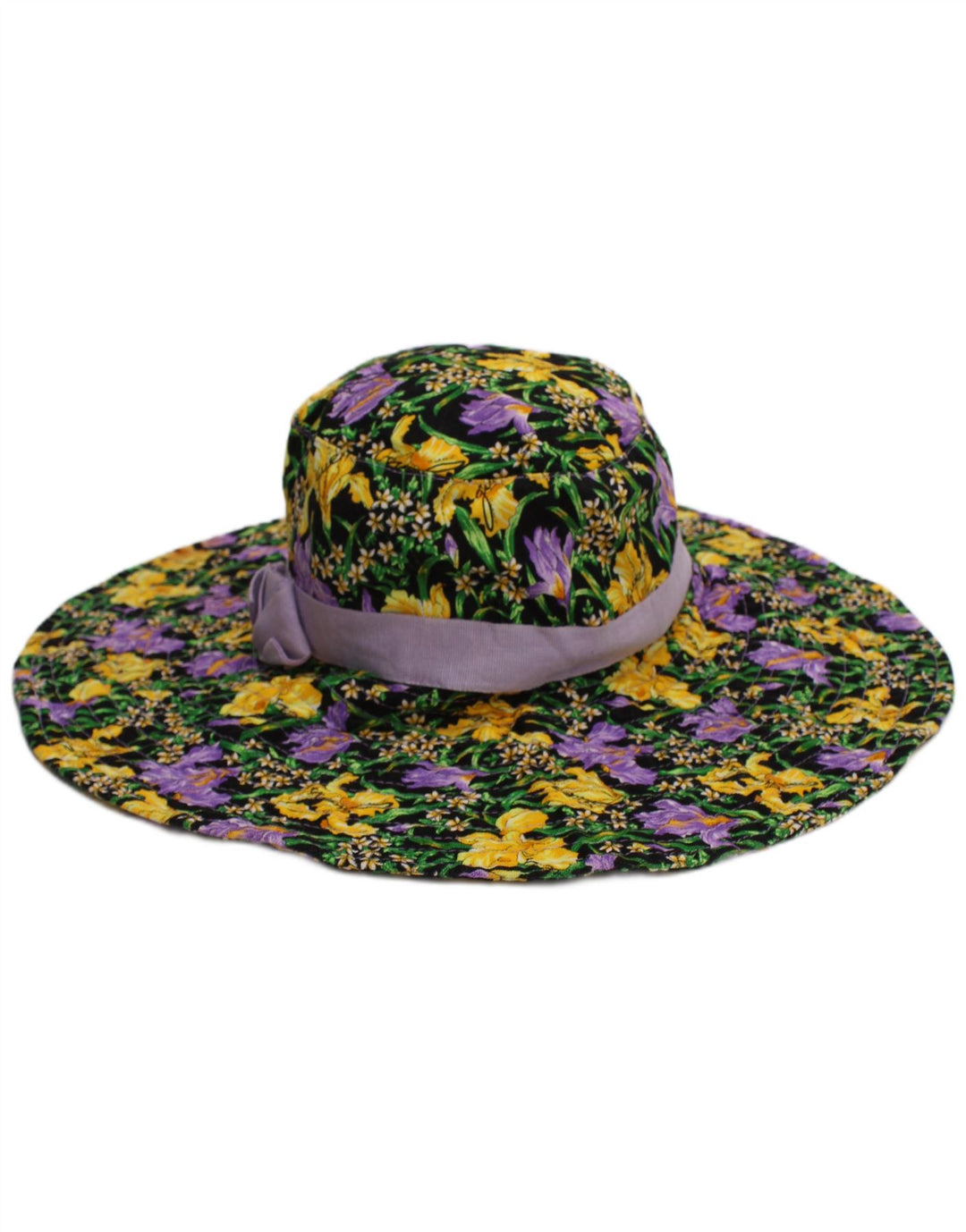 Cappello da pescatore grafico da donna Guess, bohémien in cotone floreale multicolore medio