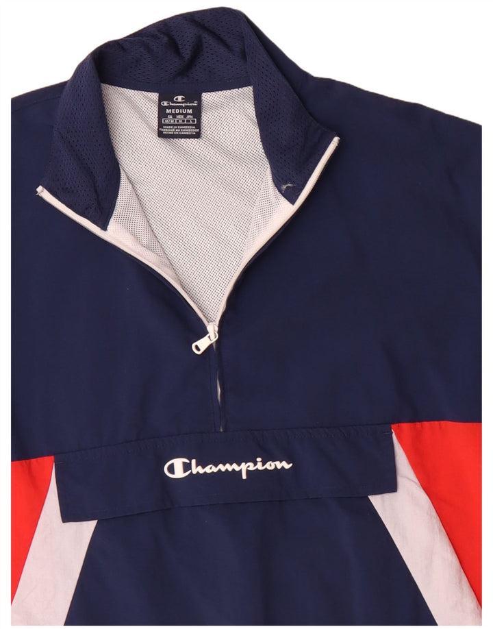 Giacca anorak da uomo Champion UK 38 Medium Blu Navy Colourblock Poliammide