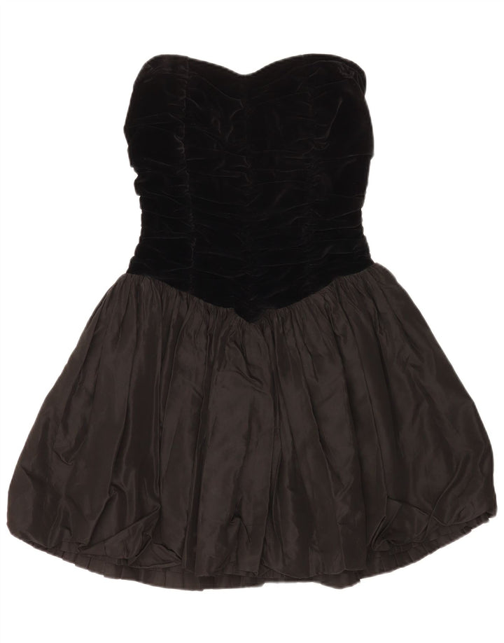 Abito senza spalline da donna Aria UK 10 Small Black Colourblock