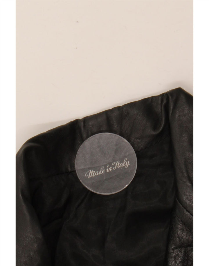 Giacca in pelle da uomo VINTAGE UK 42 XL in pelle nera