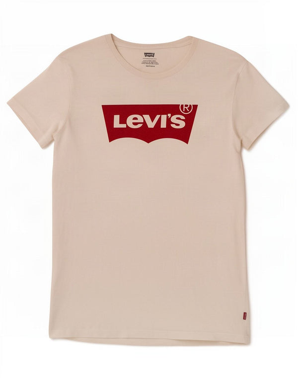 T-shirt grafica da donna Levi's Top UK 6 XS bianca