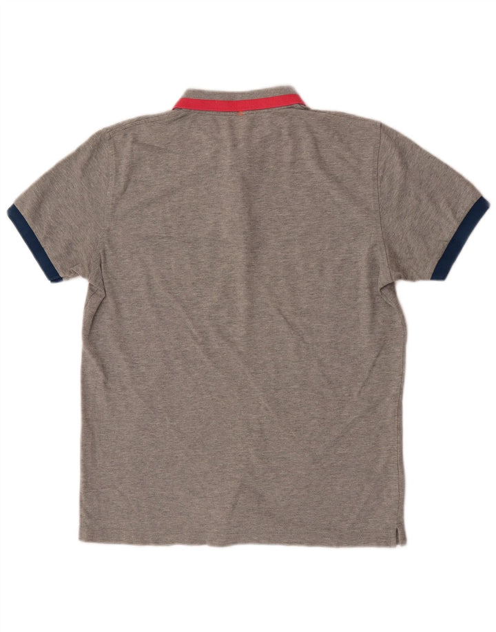 Polo da uomo Sun68 grigio medio screziato