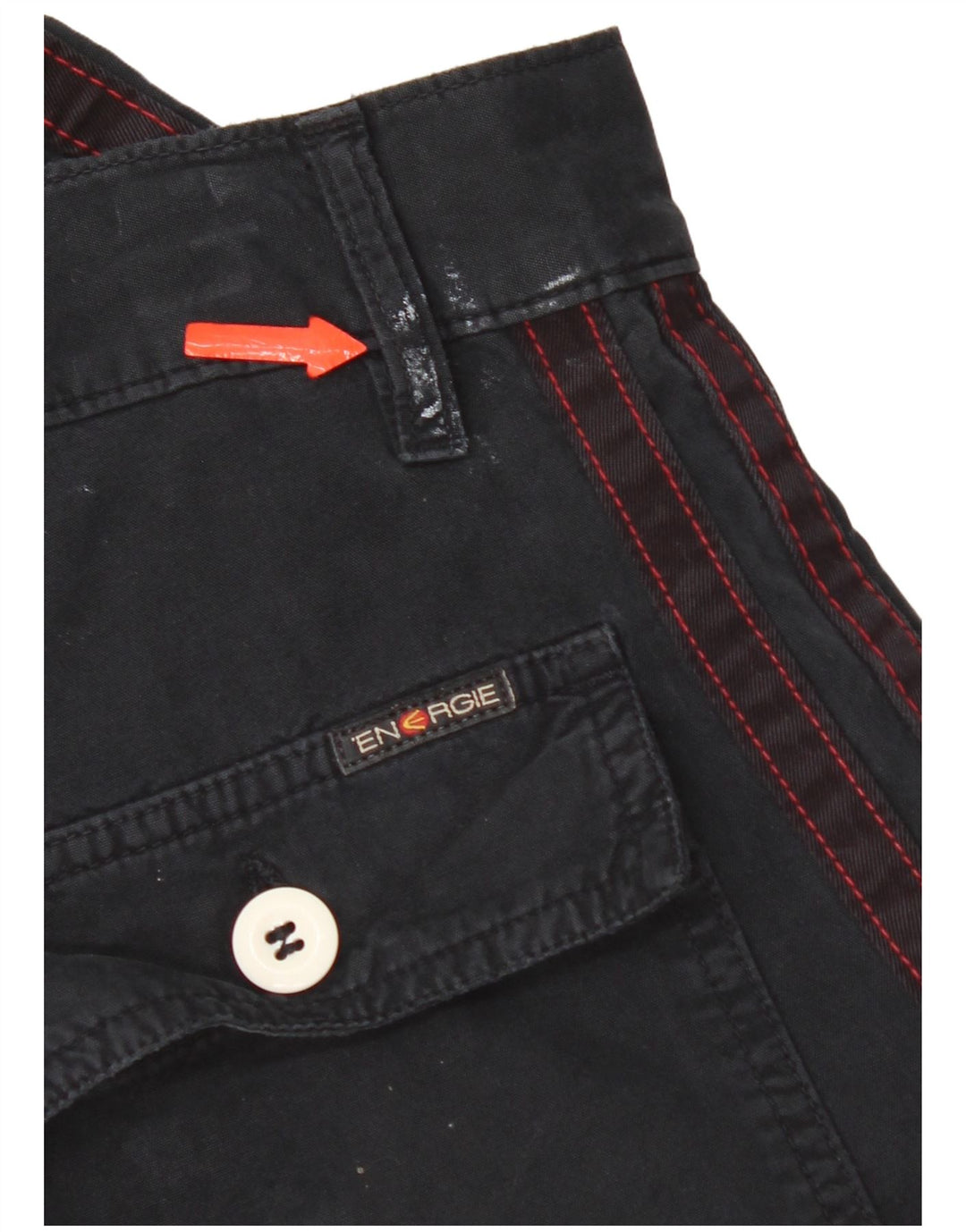 Bermuda da uomo Energie W30 medio in cotone blu navy