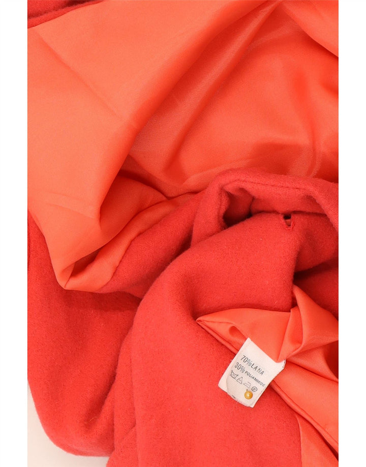 Giacca blazer vintage da donna a 2 bottoni IT 48 XL in lana rossa