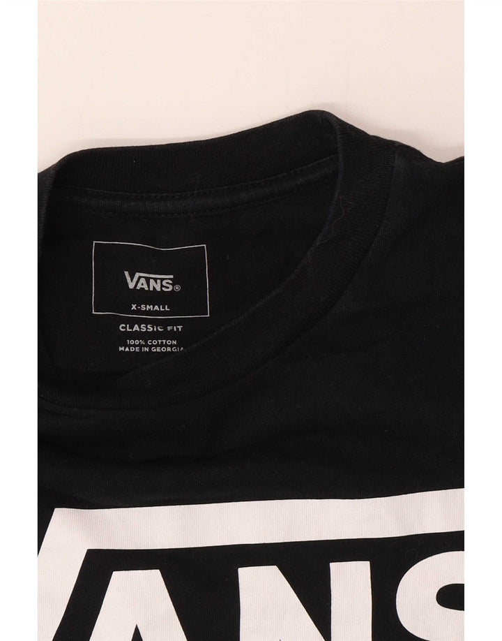 Top da uomo Vans con vestibilità classica, grafica, manica lunga, XS, cotone nero