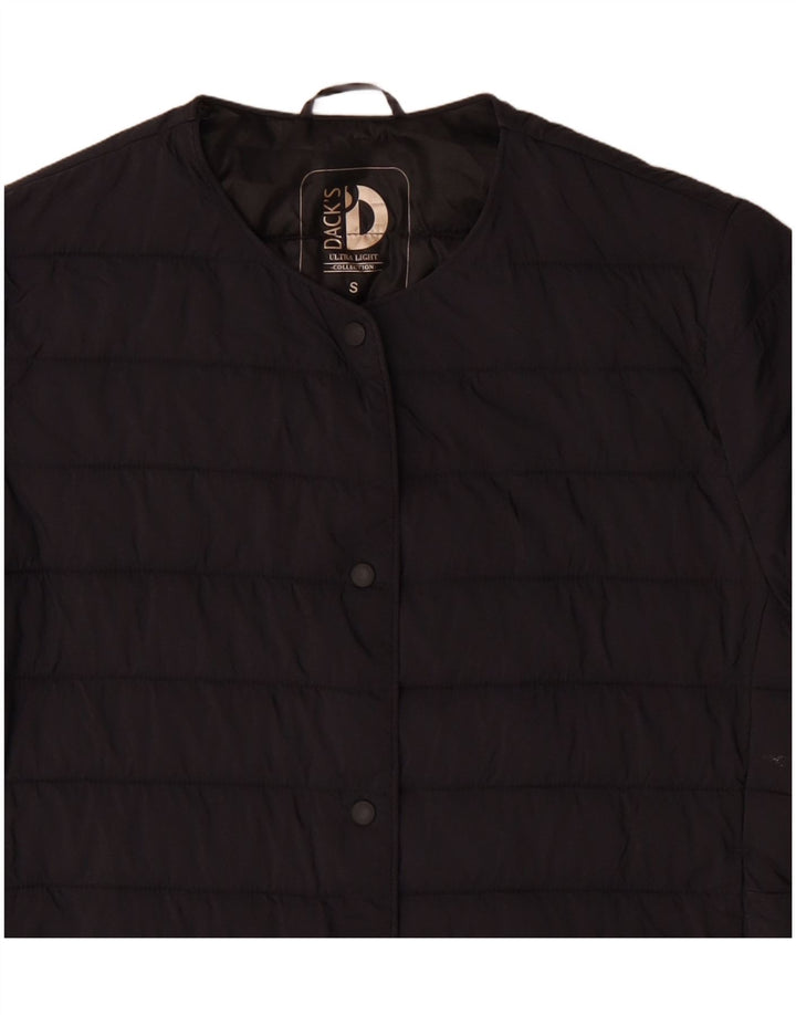Giacca imbottita da donna Dack UK 10 piccola in nylon blu navy