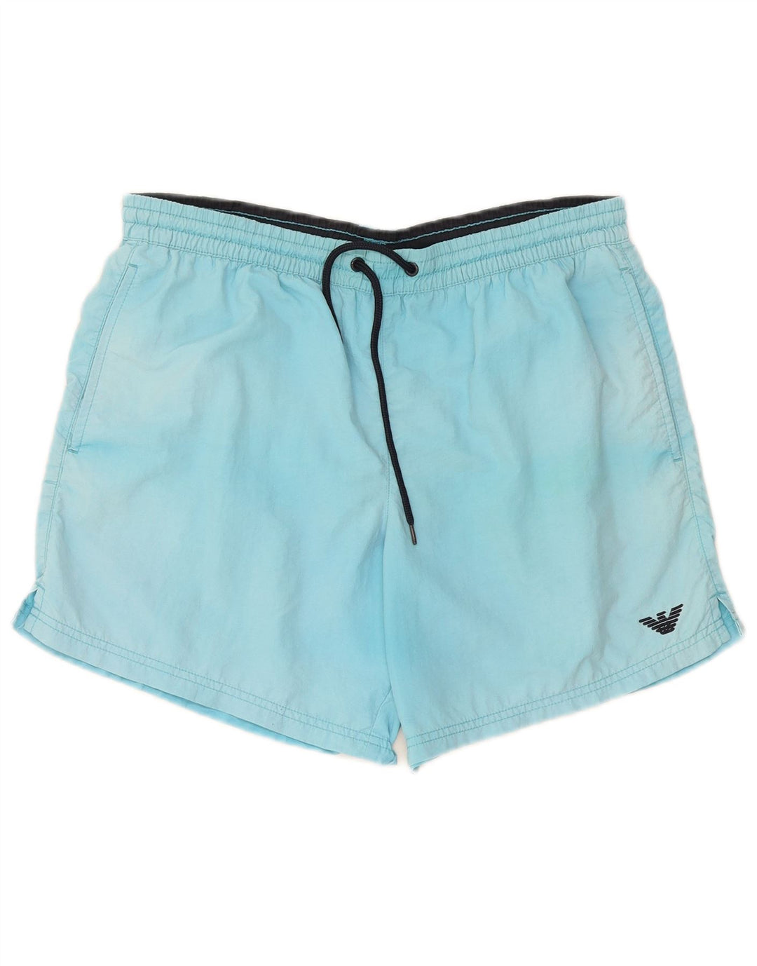 Pantaloncini da bagno da uomo Emporio Armani blu medio