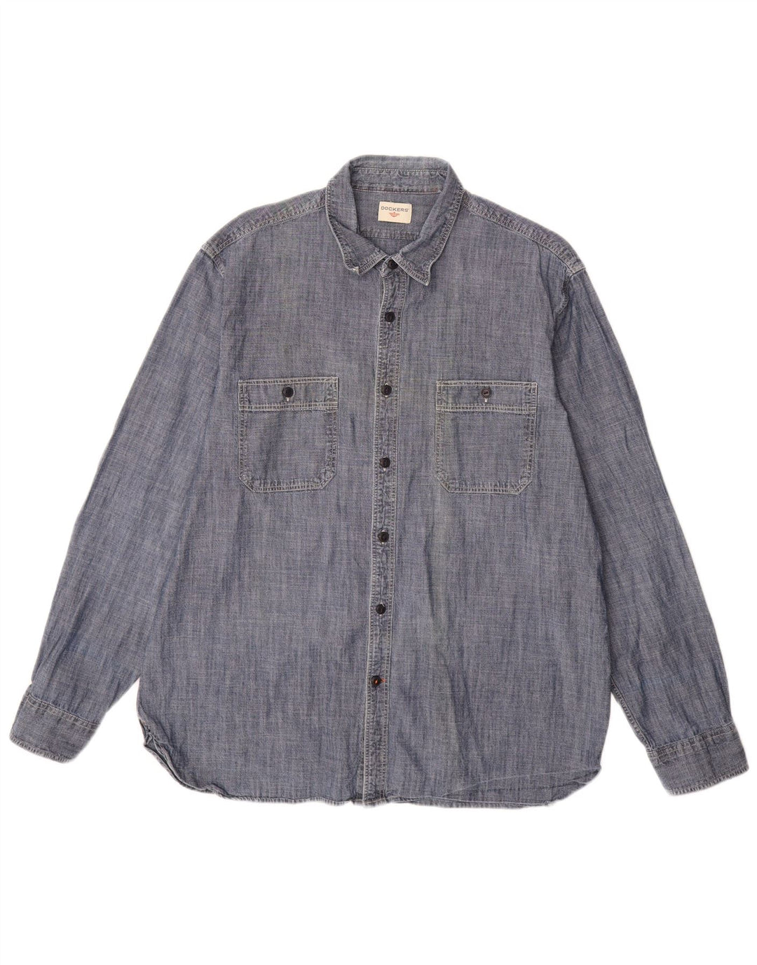 DOCKERS Camicia da uomo grande blu navy