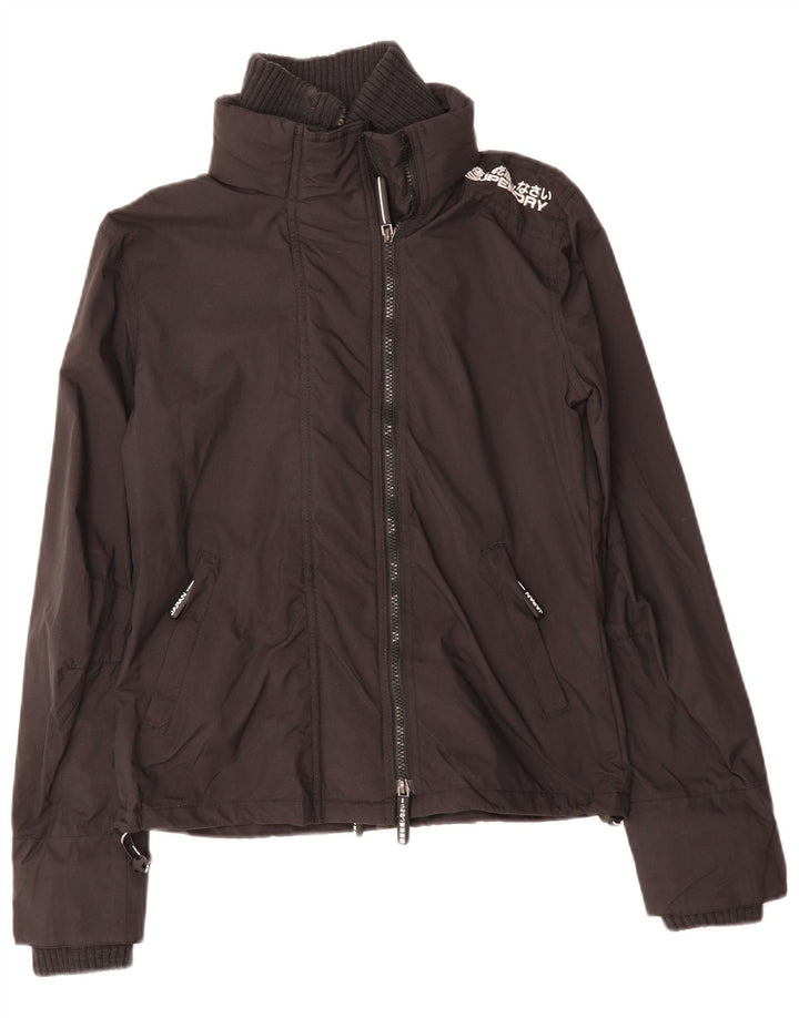 Giacca a vento da donna SUPERDRY UK 14 poliestere nero medio