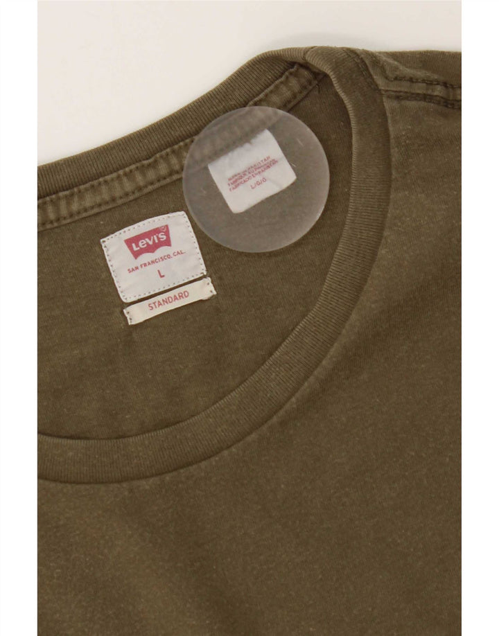 T-shirt standard da uomo Levi's Top grande in cotone kaki