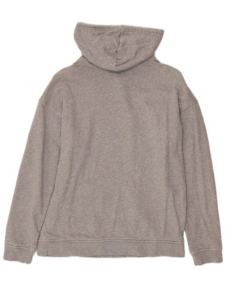 Felpa con cappuccio grafica oversize da donna ADIDAS UK 6 XS cotone grigio