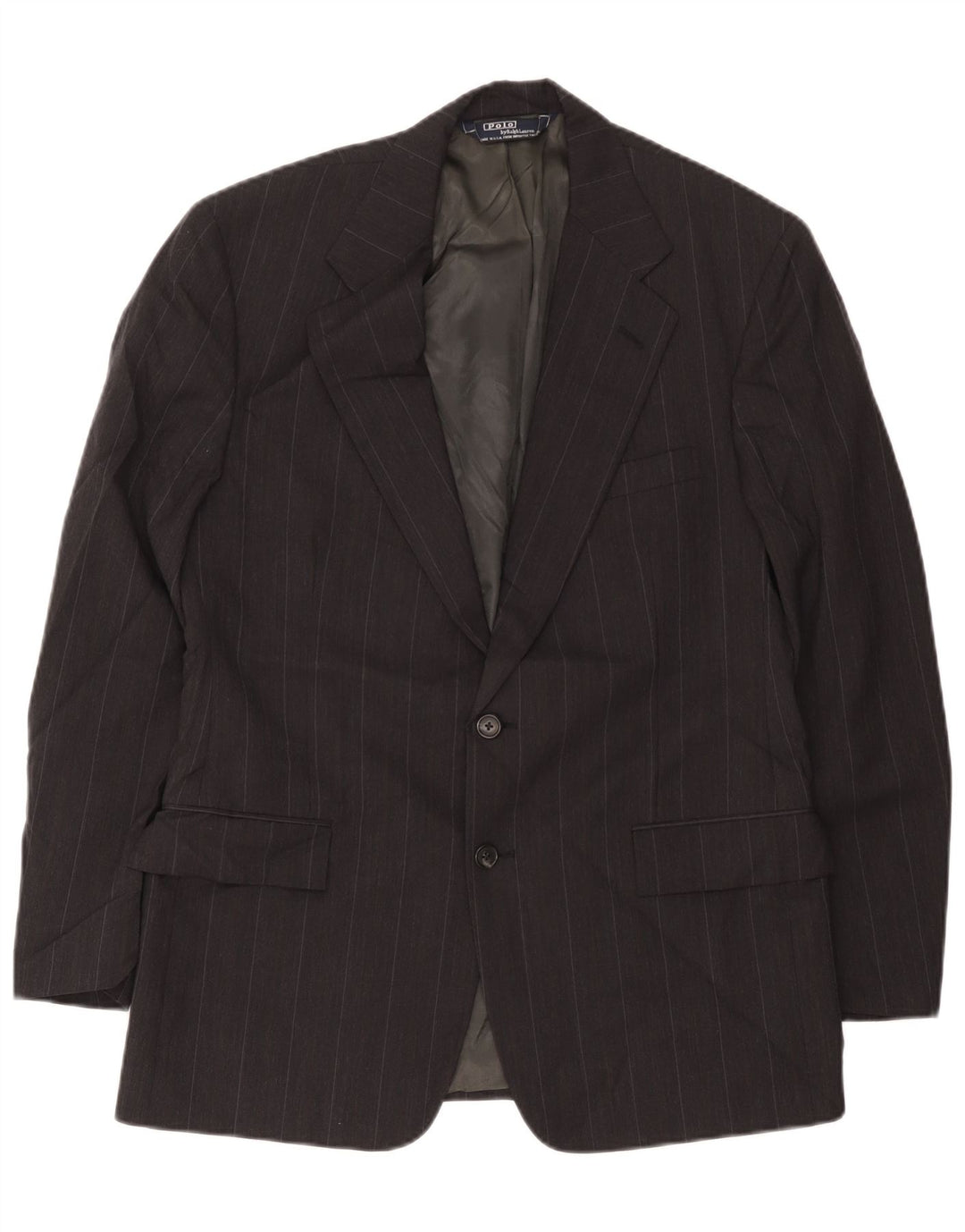 Polo Ralph Lauren Giacca blazer a 2 bottoni da uomo UK 38 media a righe nere