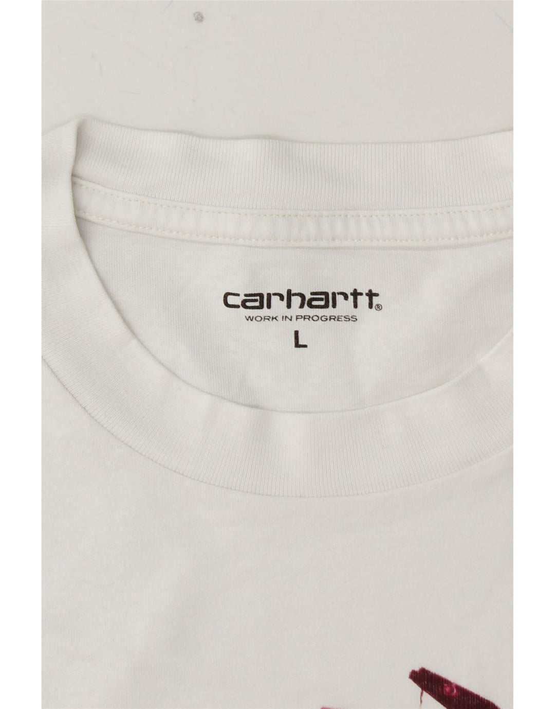 CARHARTT T-shirt grafica da uomo grande in cotone bianco