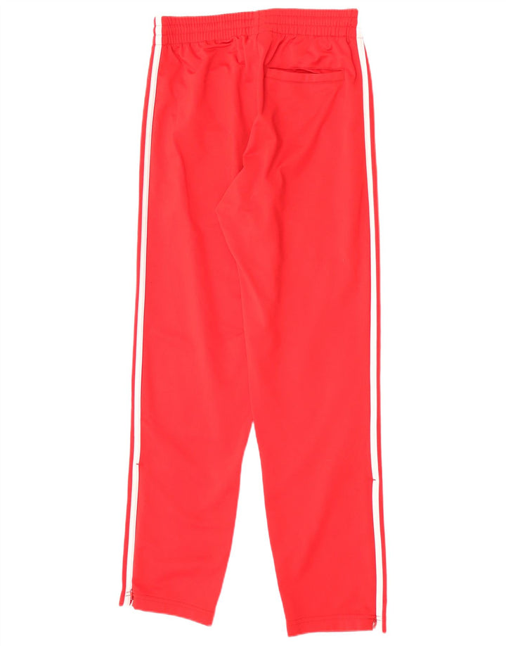 Pantaloni da tuta Adidas da uomo piccoli in poliestere rosso