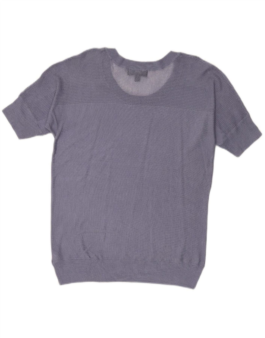 MOSSIMO Womens Short Sleeve Boat Neck Jumper Sweater UK 14 Medium Blue