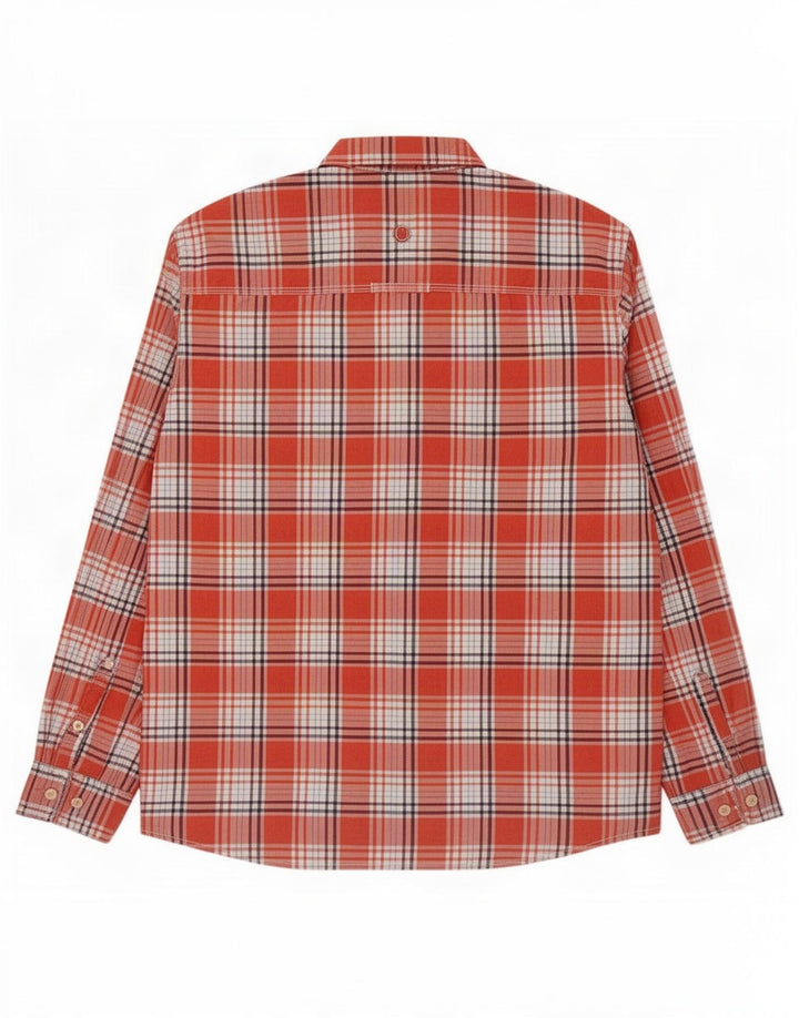 Camicia da uomo classica Fat Face XL in cotone a quadri rossi