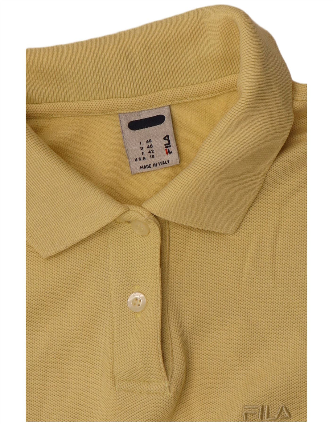 Polo Fila Donna US 10 Large Gialla