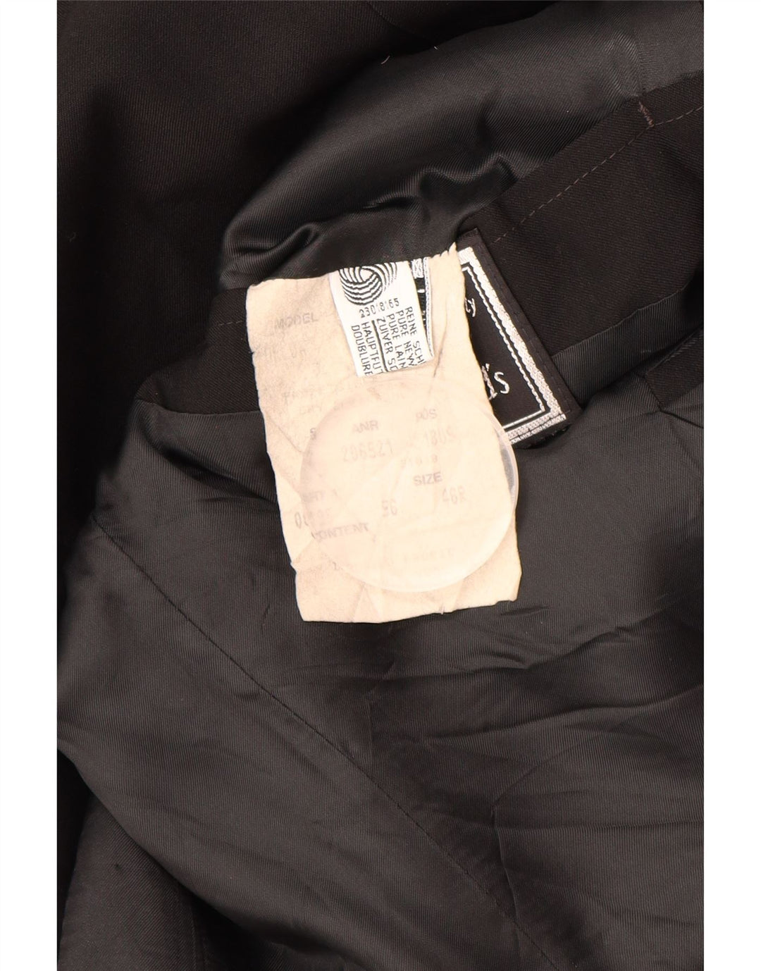 Giacca blazer da uomo a 2 bottoni HUGO BOSS EU 56 3XL nera in lana vergine