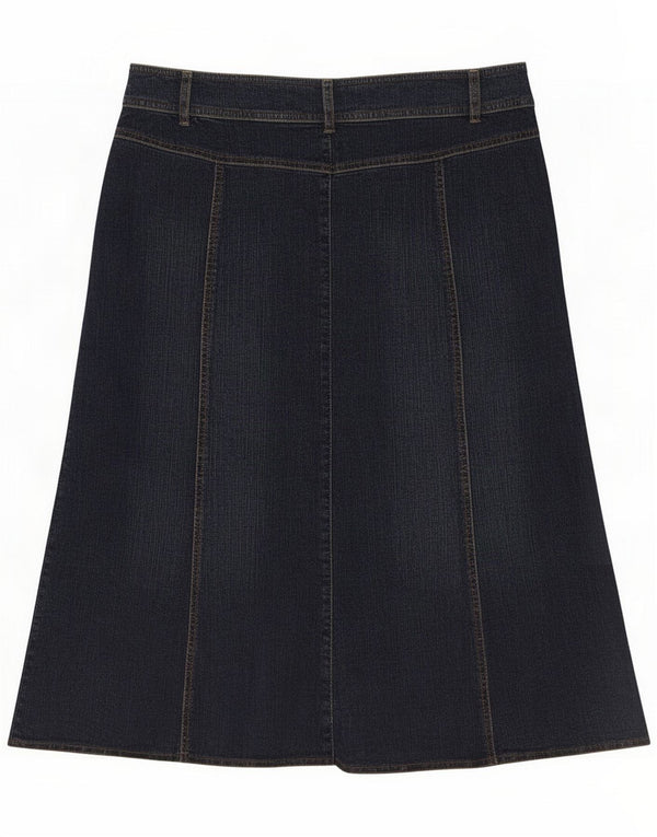 Gerry Weber Gonna in denim da donna UK 18 XL W36 Blu navy floreale Cotone