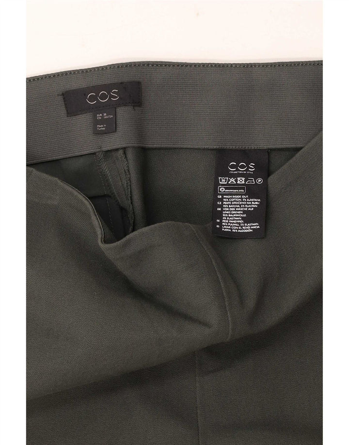 Pantaloni casual regolari da donna Cos EU 38 medi W28 L26 cotone verde