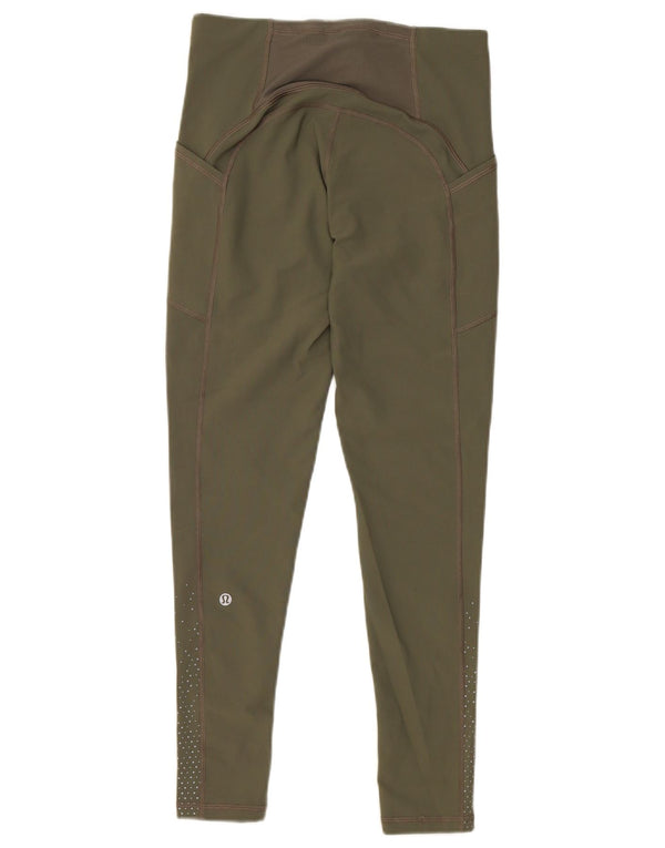 Leggings da donna Lululemon US 6 Nylon maculato verde medio